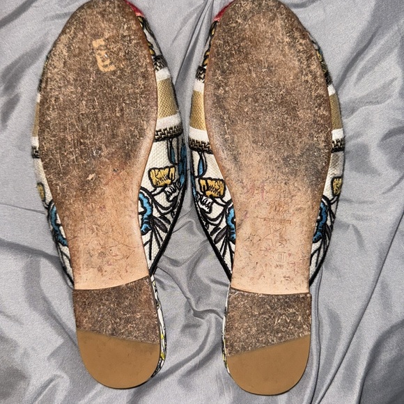 Christian Dior Printed Embroidered Accent Mules IT 40 - Picture 4 of 4